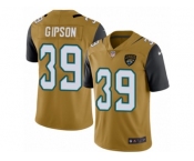 Men's Nike Jacksonville Jaguars #39 Tashaun Gipson Limited Gold Rush NFL Jersey