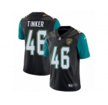Men's Nike Jacksonville Jaguars #46 Carson Tinker Vapor Untouchable Limited Black Alternate NFL Jersey