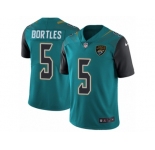 Men's Nike Jacksonville Jaguars #5 Blake Bortles Vapor Untouchable Limited Teal Green Team Color NFL Jersey