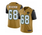 Men's Nike Jacksonville Jaguars #68 Kelvin Beachum Limited Gold Rush NFL Jersey