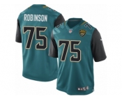 Men's Nike Jacksonville Jaguars #75 Cam Robinson Limited Teal Green Team Color NFL Jersey