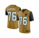 Men's Nike Jacksonville Jaguars #76 Luke Joeckel Limited Gold Rush NFL Jersey