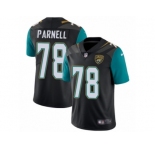 Men's Nike Jacksonville Jaguars #78 Jermey Parnell Vapor Untouchable Limited Black Alternate NFL Jersey