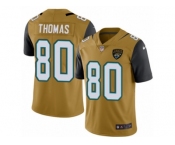 Men's Nike Jacksonville Jaguars #80 Julius Thomas Limited Gold Rush NFL Jersey