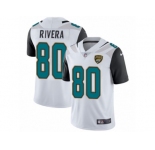 Men's Nike Jacksonville Jaguars #80 Mychal Rivera White Vapor Untouchable Limited Player NFL Jersey