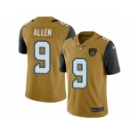 Men's Nike Jacksonville Jaguars #9 Brandon Allen Limited Gold Rush NFL Jersey