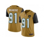 Men's Nike Jacksonville Jaguars #91 Yannick Ngakoue Limited Gold Rush NFL Jersey