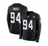 Men's Nike Jacksonville Jaguars #94 Dawuane Smoot Limited Black Therma Long Sleeve NFL Jersey