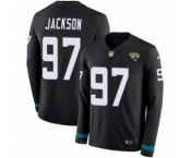 Men's Nike Jacksonville Jaguars #97 Malik Jackson Limited Black Therma Long Sleeve NFL Jersey