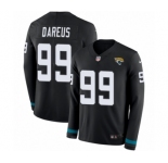 Men's Nike Jacksonville Jaguars #99 Marcell Dareus Limited Black Therma Long Sleeve NFL Jersey