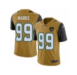 Men's Nike Jacksonville Jaguars #99 Sen'Derrick Marks Limited Gold Rush NFL Jersey