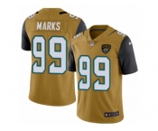 Men's Nike Jacksonville Jaguars #99 Sen'Derrick Marks Limited Gold Rush NFL Jersey