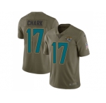 Nike Jacksonville Jaguars #17 DJ Chark Olive Men Stitched NFL Limited 2017 Salute To Service Jersey