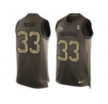 Nike Jacksonville Jaguars #33 Chris Ivory Green Men's Stitched NFL Limited Salute To Service Tank Top Jersey