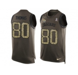 Nike Jacksonville Jaguars #80 Julius Thomas Green Men's Stitched NFL Limited Salute To Service Tank Top Jersey