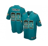 Nike Jacksonville Jaguars #80 Julius Thomas Teal Green Team Color Men's Stitched NFL Limited Strobe Jersey