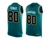 Nike Jacksonville Jaguars #80 Julius Thomas Teal Green Team Color Men's Stitched NFL Limited Tank Top Jersey