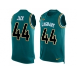 Nike Jaguars #44 Myles Jack Teal Green Team Color Men's Stitched NFL Limited Tank Top Jersey