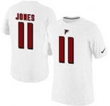 Mens Atlanta Falcons 11 Julio Jones Nike Player Pride Name and Number T-Shirt White