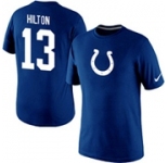 Mens Indianapolis Colts TY Hilton Nike Royal Blue Player Name and Number T-Shirt