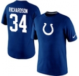 Mens Indianapolis Colts Trent Richardson Nike Royal Blue Player Name and Number T-Shirt