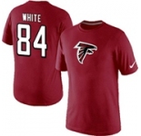 Nike Atlanta Falcons Roddy White Name & Number T-Shirt Red