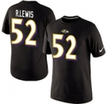 Nike Baltimore Ravens 52 R.LEWIS Pride Name & Number T-Shirt Black