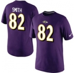 Nike Baltimore Ravens 82 Smith Pride Name & Number T-Shirt Purple