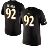 Nike Baltimore Ravens 92 NGATA Pride Name & Number T-Shirt Black