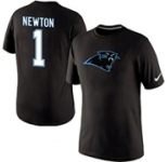 Nike Carolina Panthers Cam Newton Name & Number T-Shirt Black