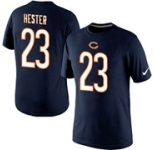 Nike Chicago Bears Devin Hester Name & Number T-Shirt Blue