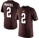 Nike Cleveland Browns #2 Johnny Manziel Pride Name & Number T-Shirt