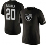 Nike Darren McFadden Oakland Raiders #20 Name & Number T-Shirt - Black