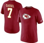 Nike Kansas City Chiefs 7 CASSEL Name & Number T-Shirt Red