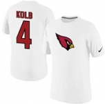 Nike Kevin Kolb Arizona Cardinals #4 Name & Number T-Shirt - White