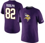 Nike Minnesota Vikings 82 Kyle Rudolph Name & Number T-Shirt