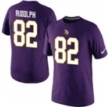 Nike Minnesota Vikings 82 Kyle Rudolph Pride Name & Number T-Shirt