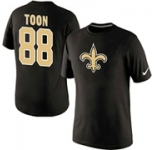 Nike New Orleans Saints 88 Nick Toon Name & Number T-Shirt