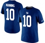 Nike New York Giants Eli Manning Pride Name & Number T-Shirt Blue