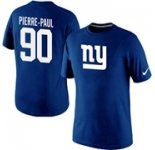 Nike New York Giants Jason Pierre-Paul Name & Number T-Shirt Blue