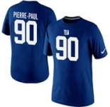 Nike New York Giants Jason Pierre-Paul Pride Name & Number T-Shirt Blue