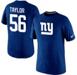 Nike New York Giants Lawrence Taylor Name & Number T-Shirt Blue