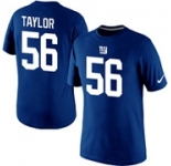 Nike New York Giants Lawrence Taylor Pride Name & Number T-Shirt Blue
