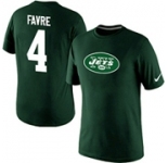 Nike New York Jets Brett Favre Name & Number T-Shirt - Green