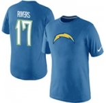 Nike San Diego Chargers Phillip Rivers Name & Number T-Shirt L.Blue