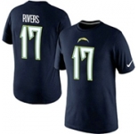 Nike San Diego Chargers Phillip Rivers Pride Name & Number T-Shirt D.Blue