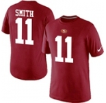 Nike San Francisco 49ers 11 SMITH Pride Name & Number T-Shirt Red