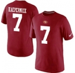 Nike San Francisco 49ers 7 Kaepernick Pride Name & Number T-Shirt Red