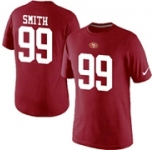 Nike San Francisco 49ers 99 SMITH Pride Name & Number T-Shirt Red