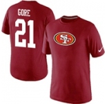 Nike San Francisco 49ers Frank Gore Name & Number T-Shirt Red